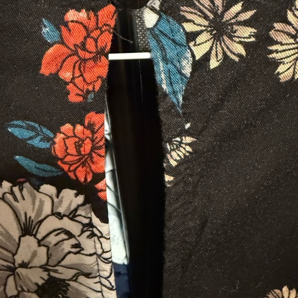 Torrid Black Floral Jumpsuit with wide legs - Picture 8 of 12